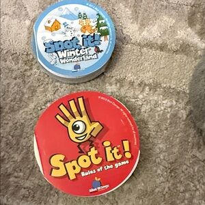 Spot It! Winter Wonderland Game by - Red and Blue